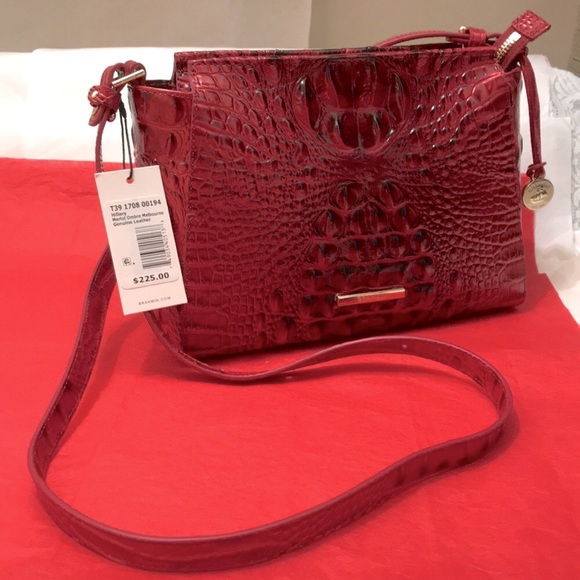 Brahmin Merlot Ombre Melbourne Hillary Crossbody BNWT - Picture 12 of 12